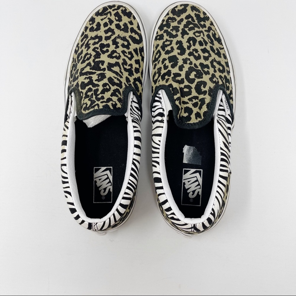 Vans Animal Print Classic Slip On Sneakers Size 5.5 - Picture 7 of 9